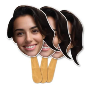 Face Cutout Hand Fan